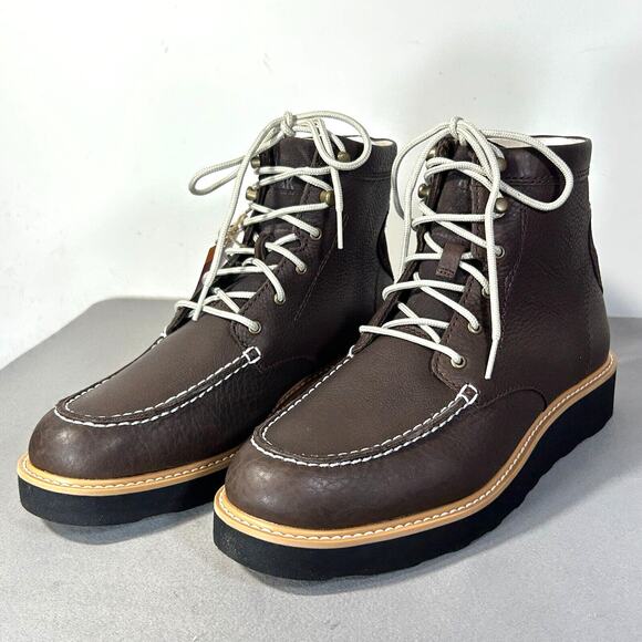 Womens 7 Lightweight Leather Hiker Boot Travel Walk Water Resistant - Picture 1 of 11